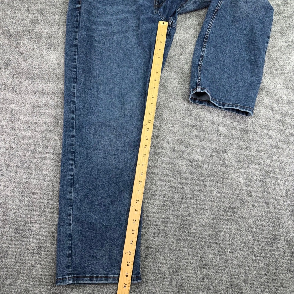 TPJ The Perfect Jean Mens 40x30 Blue Thick Thicc Stretch Denim Medium Wash - Picture 8 of 16